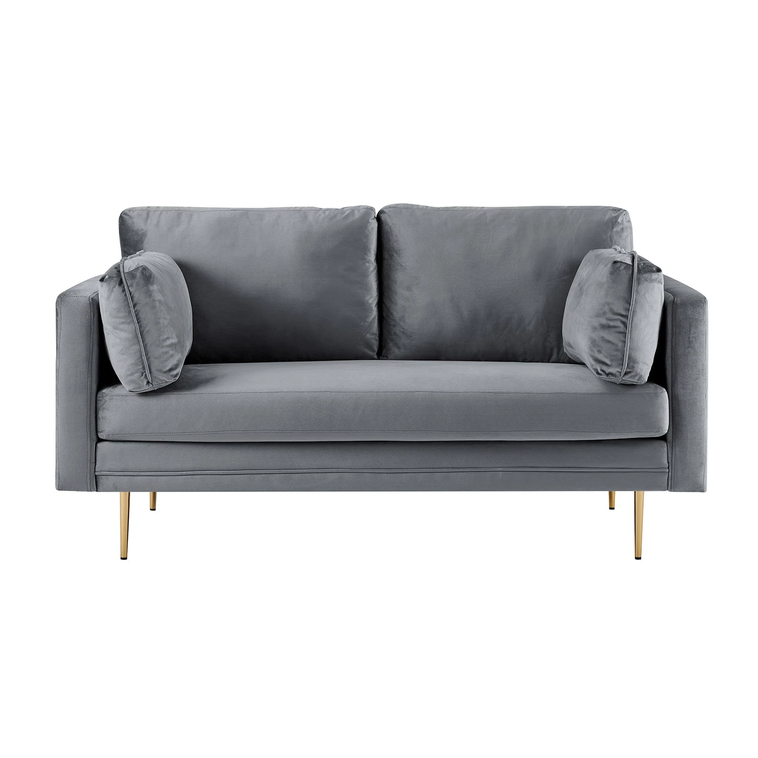 Pelham Grey Velvet Fabric Sofa 10 Pelham Grey Velvet Fabric Sofa - Image 10