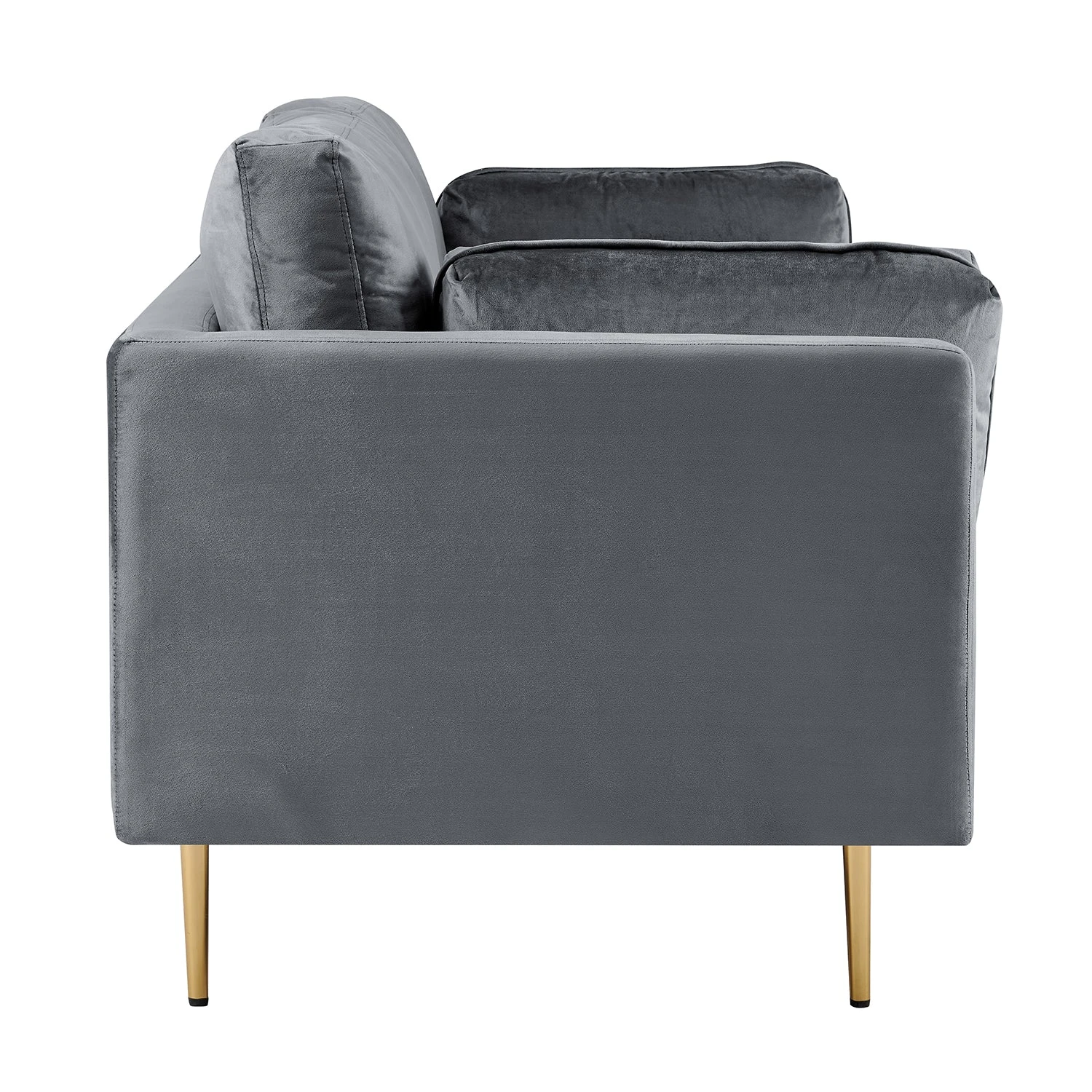 Pelham Grey Velvet Fabric Sofa 12 Pelham Grey Velvet Fabric Sofa - Image 12