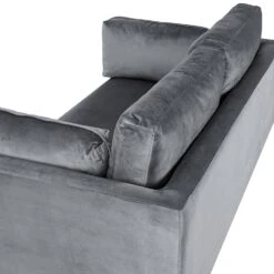 Pelham Grey Velvet Fabric Sofa 28 Pelham Grey Velvet Fabric Sofa -Daals Store LVSF 386 GREYVEL 2ST detail2