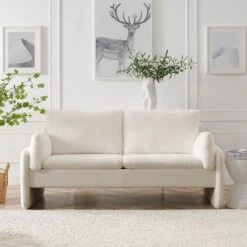 Clapham 2-Seater Ecru Boucle Sofa