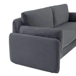 Clapham 3-Seater Grey Velvet Fabric Sofa 16 Clapham 3-Seater Grey Velvet Fabric Sofa -Daals Store LVSF 89 GREYVEL 3ST detail1