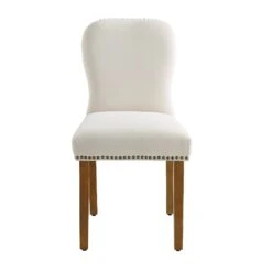 Stanway Set Of 2 Champagne Velvet Dining Chairs -Daals Store LW DCH 043 CHAMPVEL 2P WB2