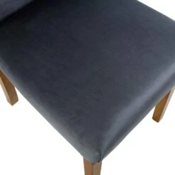 Stanway Set Of 2 Grey Velvet Dining Chairs 20 Stanway Set Of 2 Grey Velvet Dining Chairs -Daals Store LW DCH 043 DARKGREYVEL 2P detail3