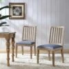 Hemingford Set Of 2 Blue Grey Velvet Bobbin Spindle Dining Chair -Daals Store LW DCH 511 BLUEVEL 2P main