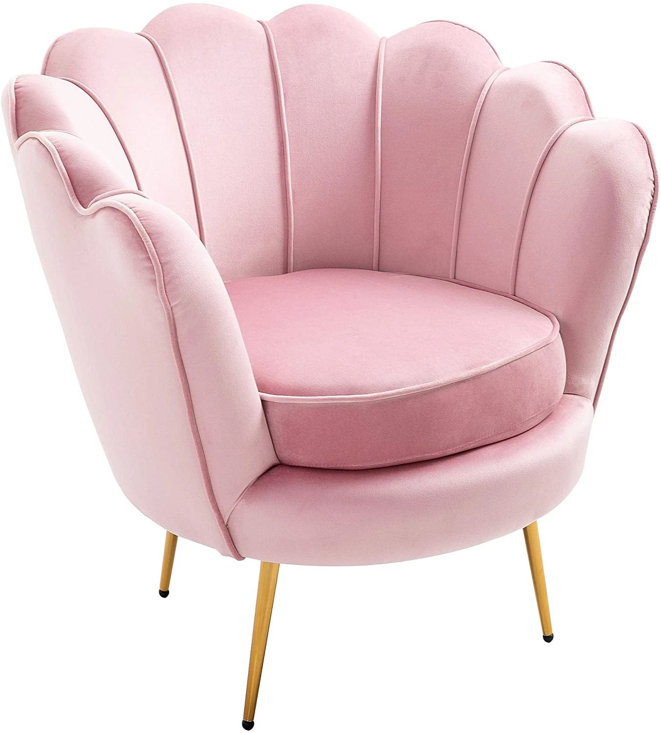Hepburn Accent Chair In Pink Velvet 5 Hepburn Accent Chair In Pink Velvet - Image 5