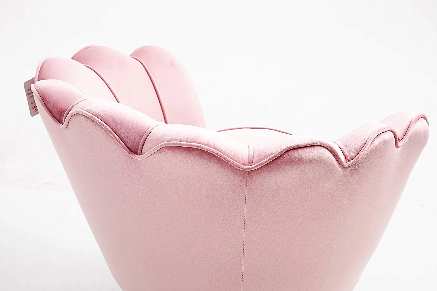 Hepburn Accent Chair In Pink Velvet 8 Hepburn Accent Chair In Pink Velvet - Image 8