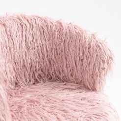 Kylie Set Of 2 Pink Plush Shaggy Faux Fur Bar Stools 11 Kylie Set Of 2 Pink Plush Shaggy Faux Fur Bar Stools -Daals Store MB222PINKPLUSH P scene2