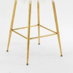 Kylie Set Of 2 White Plush Shaggy Faux Fur Bar Stools 13 Kylie Set Of 2 White Plush Shaggy Faux Fur Bar Stools -Daals Store MB222WHITEPLUSH P scene3