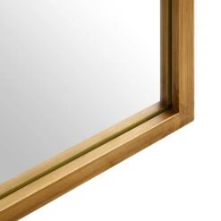 Chardwell Full Length Industrial Window Mirror - 180x100cm Antique Gold Metal Frame -Daals Store MIRR 005 GOLD detail2