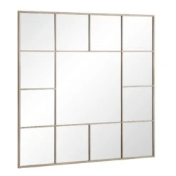 Herbert Industrial 16-Pane Metal Window Mirror β Antique Silver 120 x 120 cm Square Wall Mirror 11 Herbert Industrial 16-Pane Metal Window Mirror β Antique Silver 120 x 120 cm Square Wall Mirror -Daals Store MIRR 017 SILVER WB2