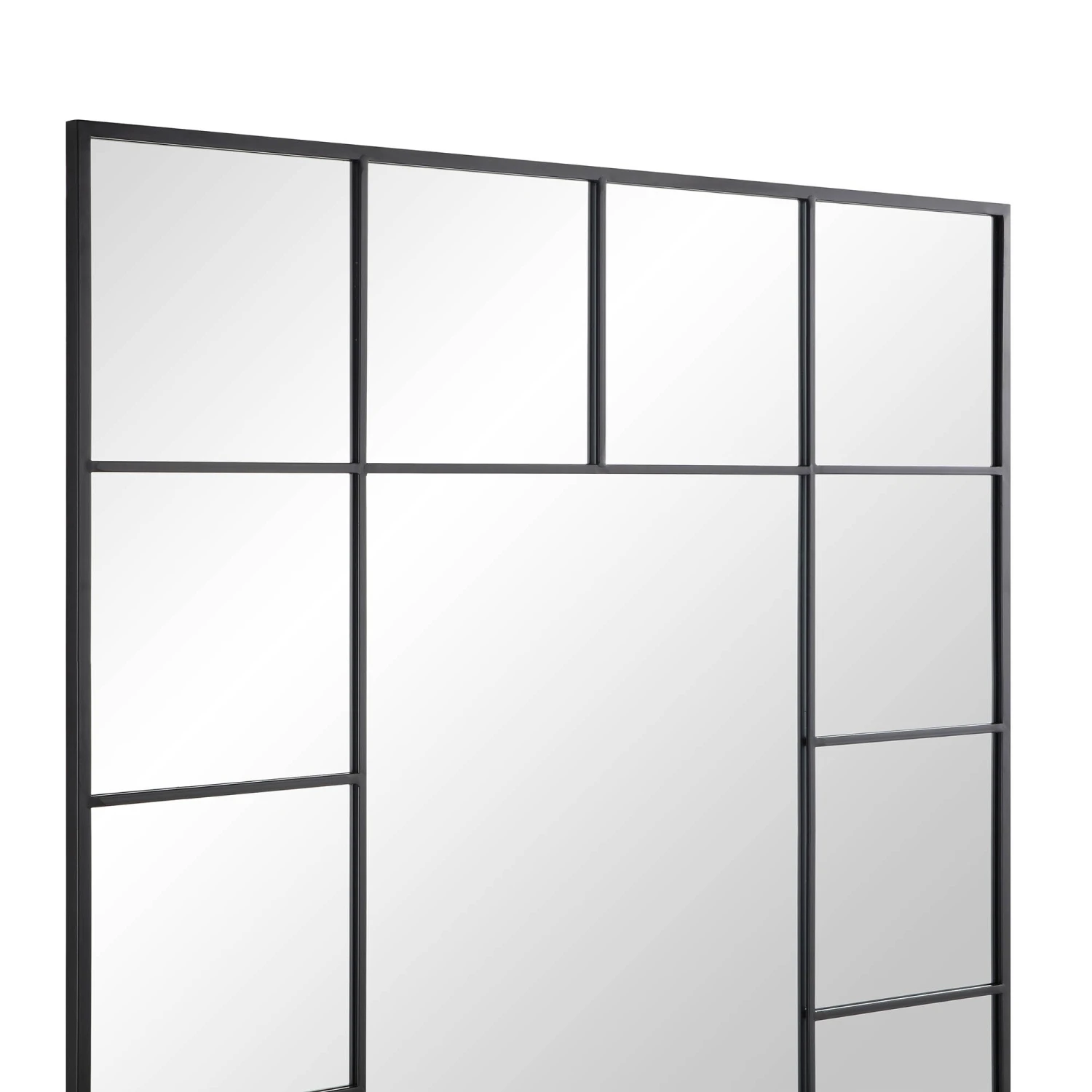 Herbert Full Length Metal Frame Window Mirror 180 X 120 Cm, Black 6 Herbert Full Length Metal Frame Window Mirror 180 X 120 Cm, Black - Image 6