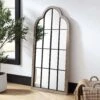 Southam Arched Full Length Wooden Frame Window Mirror 160 X 76 Cm -Daals Store MIRR 028 WOOD main