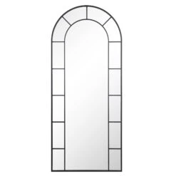 Beaumont Arched Full Length Metal Frame Mirror 178 X 76 Cm, Black 11 Beaumont Arched Full Length Metal Frame Mirror 178 X 76 Cm, Black -Daals Store MIRR 029 BLACK WB1