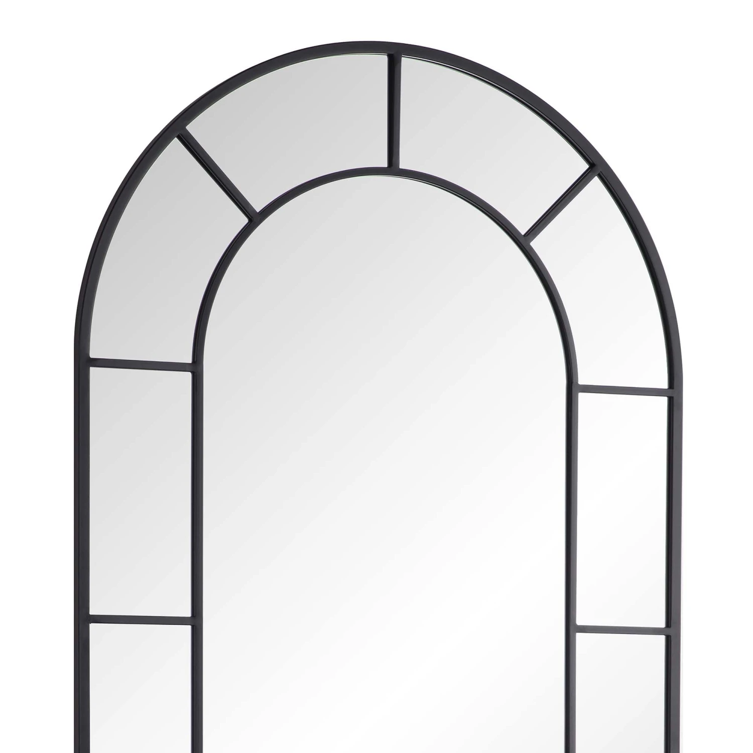 Beaumont Arched Full Length Metal Frame Mirror 178 X 76 Cm, Black 6 Beaumont Arched Full Length Metal Frame Mirror 178 X 76 Cm, Black - Image 6