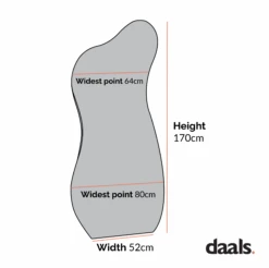 Bala 170 x 80 cm Irregular Frameless Full Length Pond Mirror - Organic Handcrafted Wall Mirror 13 Bala 170 x 80 cm Irregular Frameless Full Length Pond Mirror - Organic Handcrafted Wall Mirror -Daals Store MIRR 032 CHART