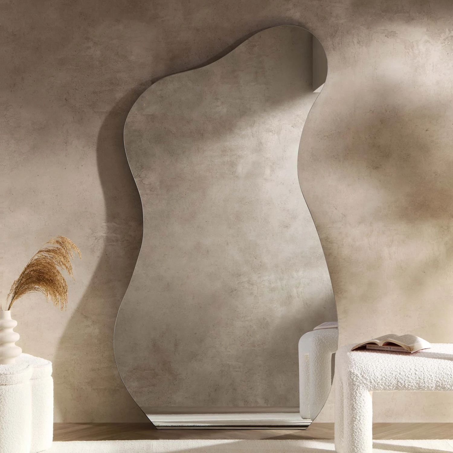 Bala Irregular Shaped Frameless Extra Large Full Length Pond Mirror 180 X 100 Cm 2 Bala Irregular Shaped Frameless Extra Large Full Length Pond Mirror 180 X 100 Cm - Image 2