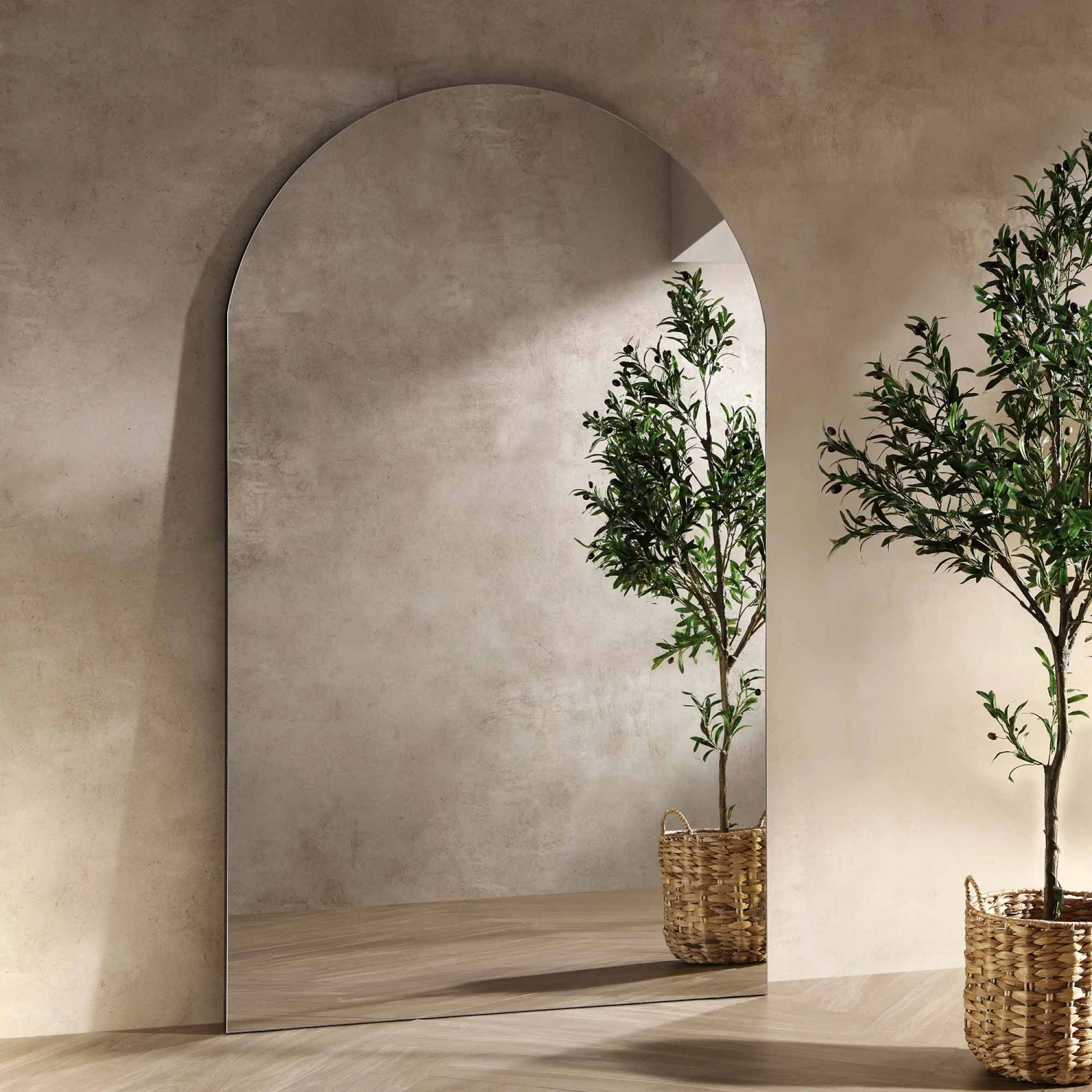 Concord Arched Frameless Extra Large Mirror β Minimalist Full Length Leaner 180cm x 110cm 1 Concord Arched Frameless Extra Large Mirror β Minimalist Full Length Leaner 180cm x 110cm