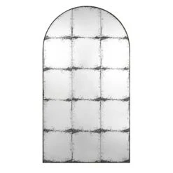 Bibury Antiqued Full Length Mirror Arched 180 X 100 Cm -Daals Store MIRR 043 BLACK WB1
