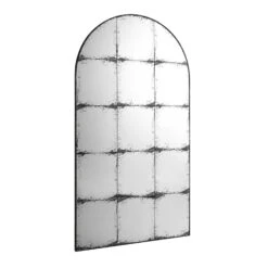 Bibury Antiqued Full Length Mirror Arched 180 X 100 Cm -Daals Store MIRR 043 BLACK WB2