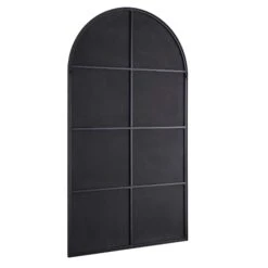 Bibury Antiqued Full Length Mirror Arched 180 X 100 Cm -Daals Store MIRR 043 BLACK WB3