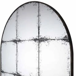 Bibury Antiqued Full Length Mirror Arched 180 X 100 Cm -Daals Store MIRR 043 BLACK detail1