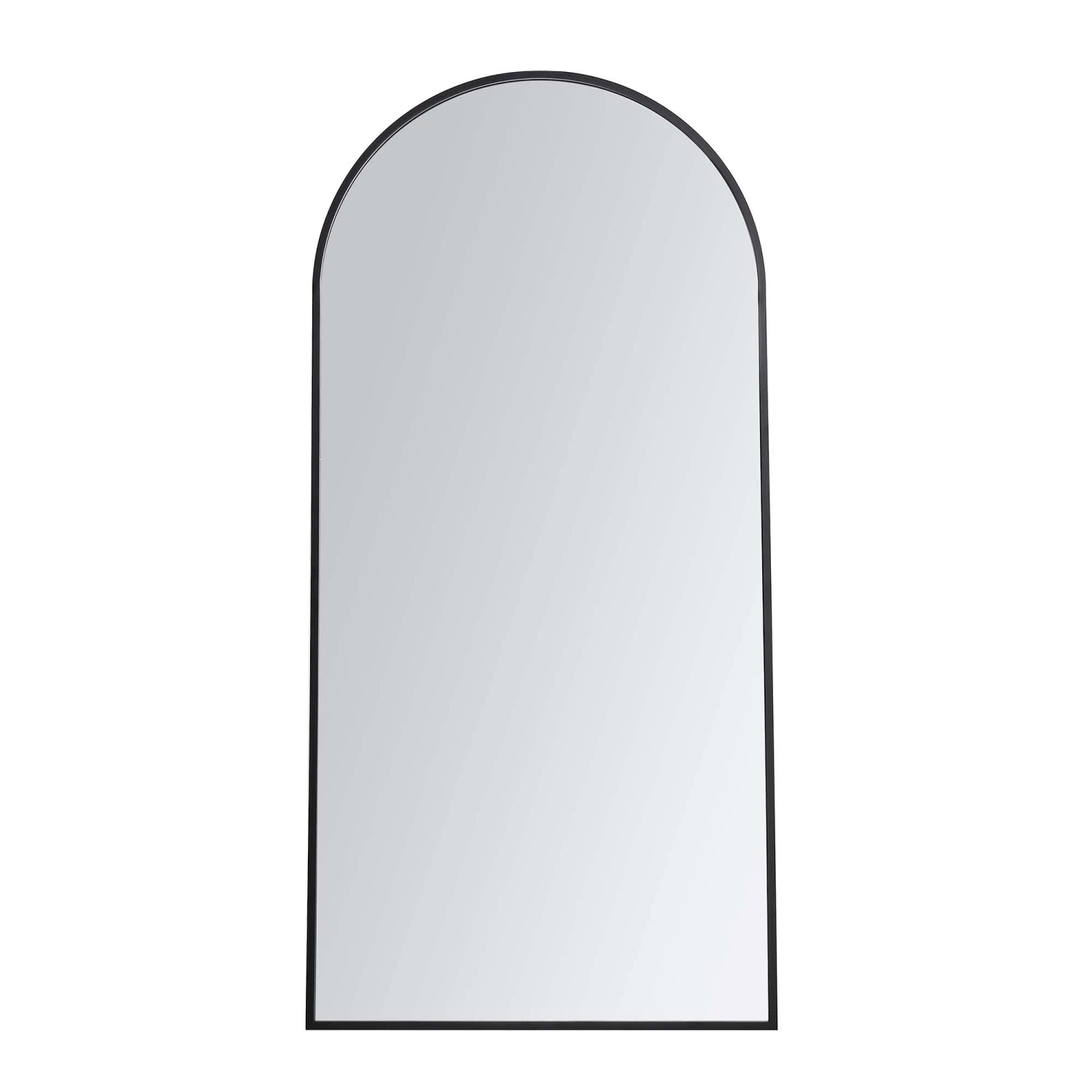 Dina Freestanding Arched Full Length Metal Frame Mirror 160 X 76 Cm, Black 4 Dina Freestanding Arched Full Length Metal Frame Mirror 160 X 76 Cm, Black - Image 4