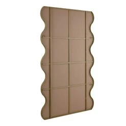 Luisa Wavy Curved Full Length Mirror 180 X 110 Cm, Gold -Daals Store MIRR 050 GOLD WB3