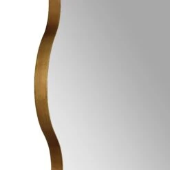 Luisa Wavy Curved Full Length Mirror 180 X 110 Cm, Gold -Daals Store MIRR 050 GOLD detail1