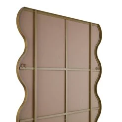 Luisa Wavy Curved Full Length Mirror 180 X 110 Cm, Gold -Daals Store MIRR 050 GOLD detail2