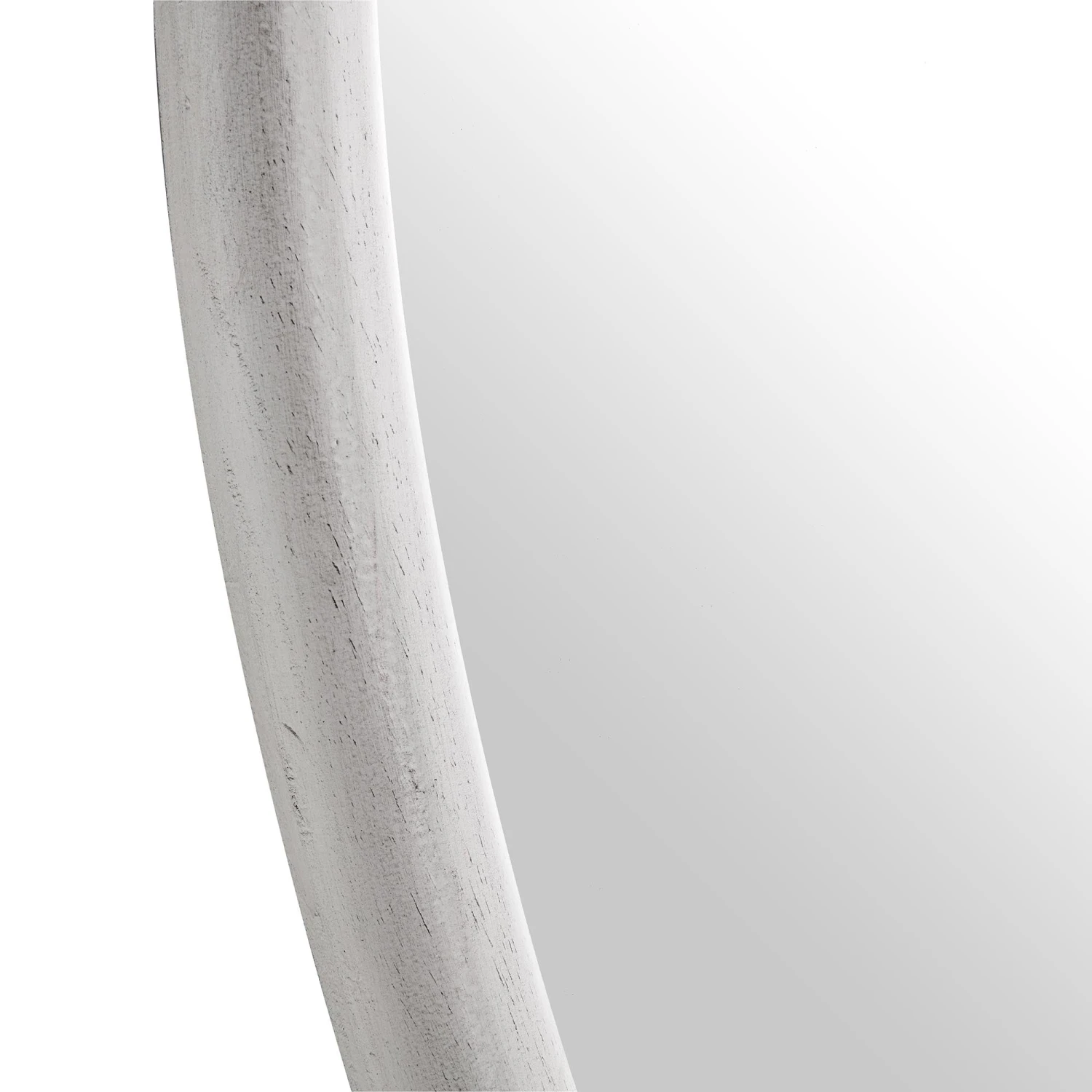 Edo Irregular Pebble Wall Mirror β 100 x 76 cm Washed White Solid Wood Organic Frame 9 Edo Irregular Pebble Wall Mirror β 100 x 76 cm Washed White Solid Wood Organic Frame - Image 9