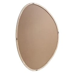 Edo Irregular Pebble Large Wooden Mirror 160 x 120 cm – Solid Walnut Frame Organic Design -Daals Store MIRR 073 WALNUT WB2