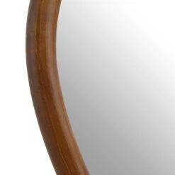 Edo Irregular Pebble Large Wooden Mirror 160 x 120 cm – Solid Walnut Frame Organic Design -Daals Store MIRR 073 WALNUT detail1