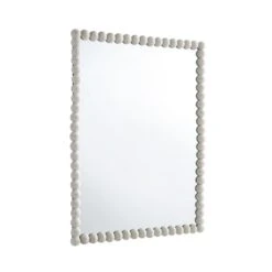 Luna Rectangular Bobbin Wall Mirror 80 X 60 Cm, Washed White 11 Luna Rectangular Bobbin Wall Mirror 80 X 60 Cm, Washed White -Daals Store MIRR 089 WASHWHITE WB2