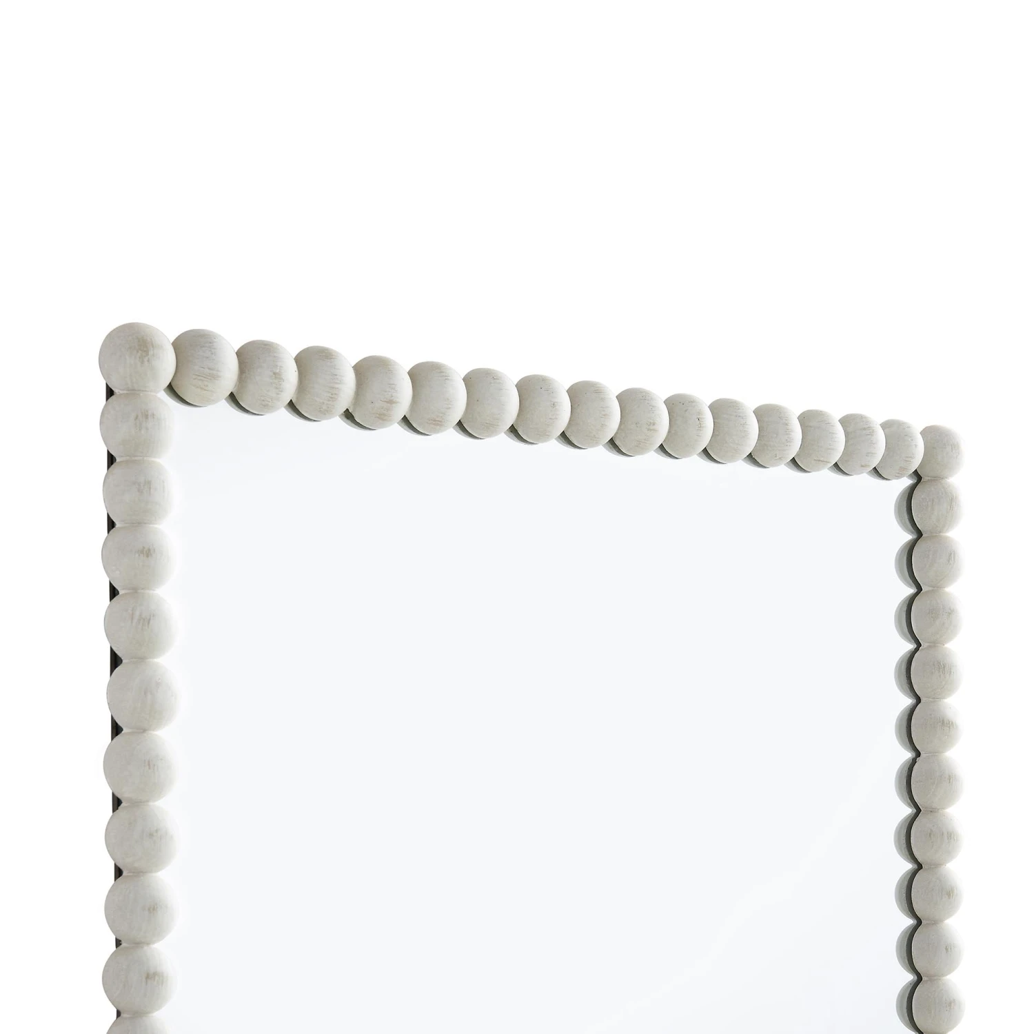 Luna Rectangular Bobbin Wall Mirror 80 X 60 Cm, Washed White 6 Luna Rectangular Bobbin Wall Mirror 80 X 60 Cm, Washed White - Image 6
