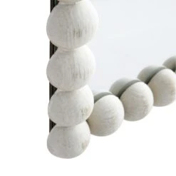 Luna Rectangular Bobbin Wall Mirror 80 X 60 Cm, Washed White 14 Luna Rectangular Bobbin Wall Mirror 80 X 60 Cm, Washed White -Daals Store MIRR 089 WASHWHITE detail2