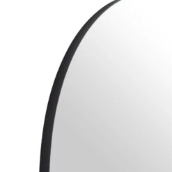 Eden Arched Full Length Metal Frame Mirror 180 x 110cm - Black Industrial Leaner Mirror -Daals Store MIRR 138 BLACK detail1