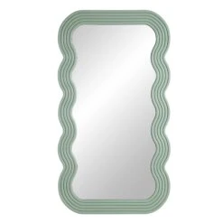 Venus Full Length Wave Mirror 180 X 100 Cm, Sage Green -Daals Store MIRR 162 SAGE WB1