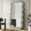 Venus Full Length Wave Mirror 180 X 100 Cm, Sage Green -Daals Store MIRR 162 SAGE main