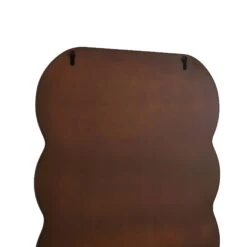 Venus Full Length Wave Mirror 180 x 100 cm – Walnut Stained Solid Wood Curvy Statement Mirror -Daals Store MIRR 162 WOOD detail4