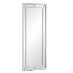 Edgeworth Washed White Distressed Wood – Full Length Windowpane Wall Mirror 160 x 60 cm -Daals Store MIRR 174 WASHWHITE WB2