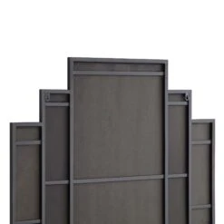 Sonia Black Metal Frame Art Deco Square Wall Mirror 90 X 90 Cm 13 Sonia Black Metal Frame Art Deco Square Wall Mirror 90 X 90 Cm -Daals Store MIRR 176 BLACK detail2