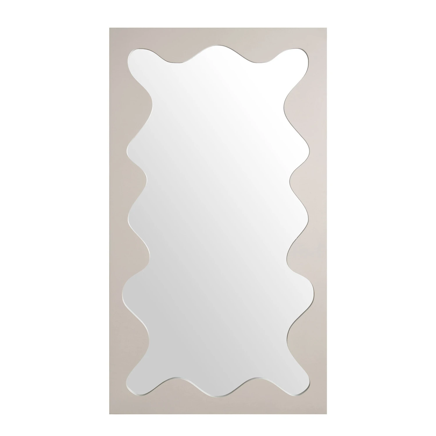 Destin Wave Mirror 180 X 100 Cm, Taupe Gloss 3 Destin Wave Mirror 180 X 100 Cm, Taupe Gloss - Image 3
