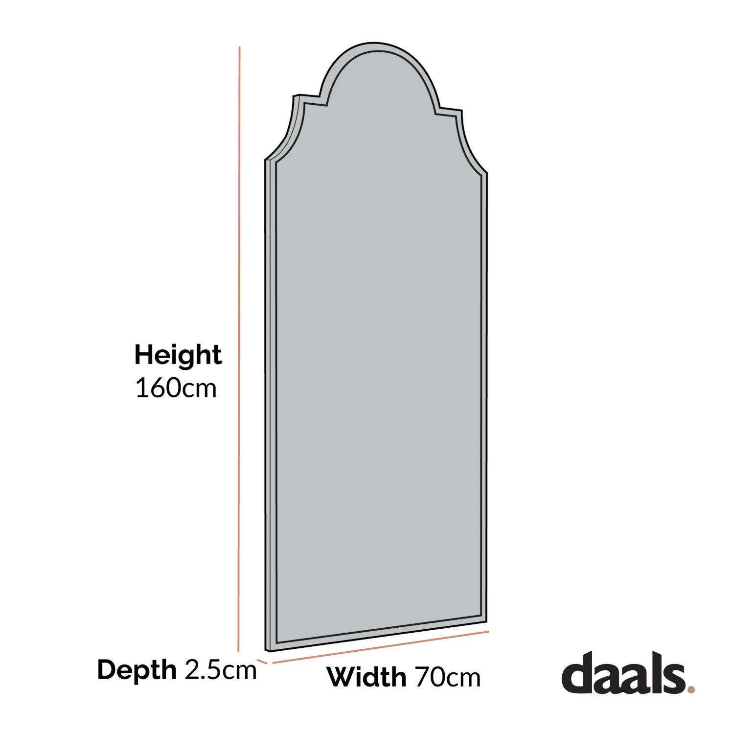 Essa Moroccan Style Full Length Mirror 160 X 70 Cm, Black 4 Essa Moroccan Style Full Length Mirror 160 X 70 Cm, Black - Image 4