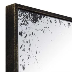 Bibury Distressed Black & Bronze Antique Window Pane Full Length Mirror - 180 x 100 cm Industrial Floor Mirror -Daals Store MIRR 227 BLACK detail2