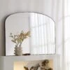 Emmy Black Arch Metal Frame Overmantle Mirror 90 X 120 Cm -Daals Store MIRR 279 BLACK main