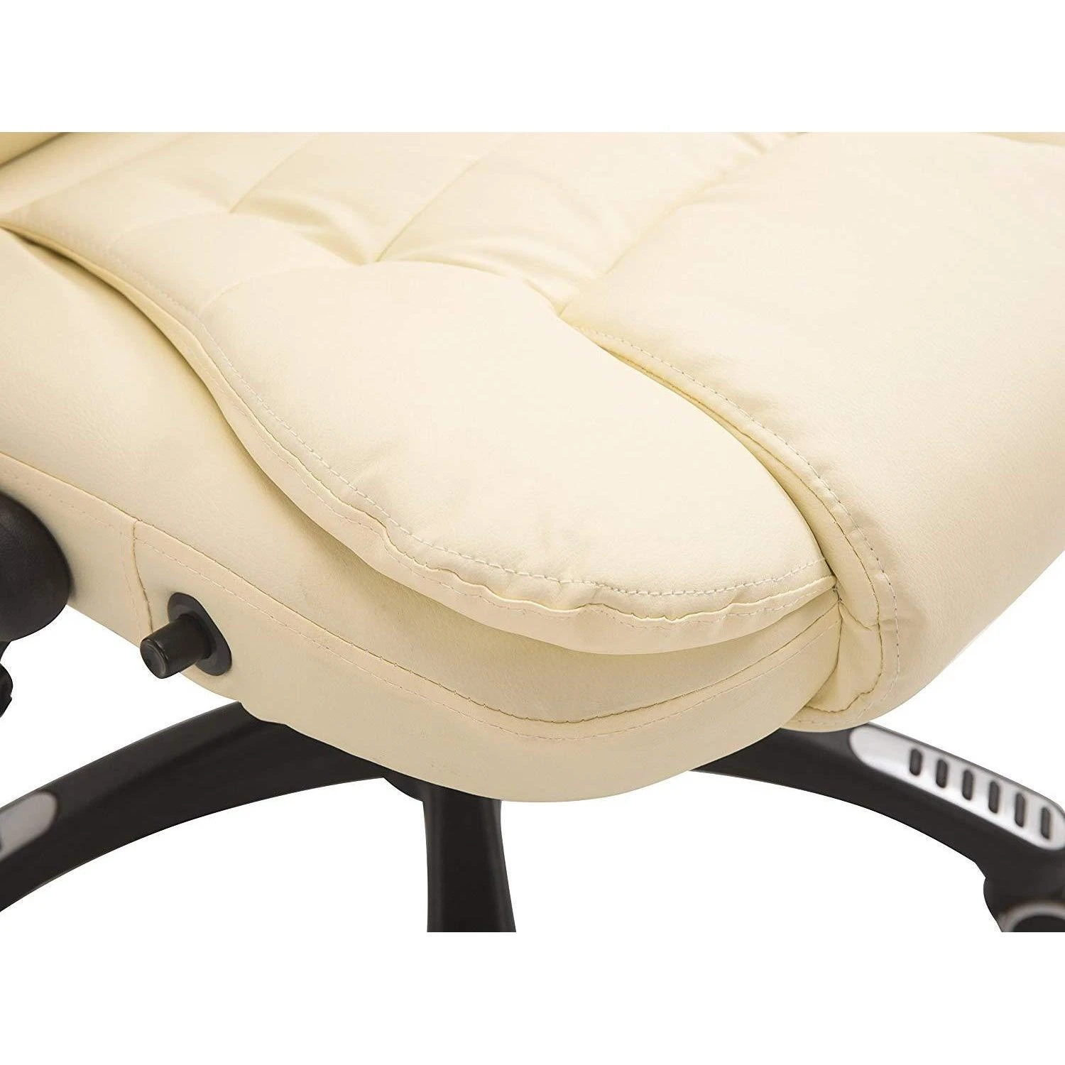 Executive Recline Padded Swivel Office Chair With Vibrating Massage Function, MM17 Cream 8 Executive Recline Padded Swivel Office Chair With Vibrating Massage Function, MM17 Cream - Image 8