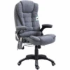 Executive Recline Padded Swivel Office Chair With Vibrating Massage Function, MM17 Grey Fabric 22 Executive Recline Padded Swivel Office Chair With Vibrating Massage Function, MM17 Grey Fabric -Daals Store MM17GREY WB1