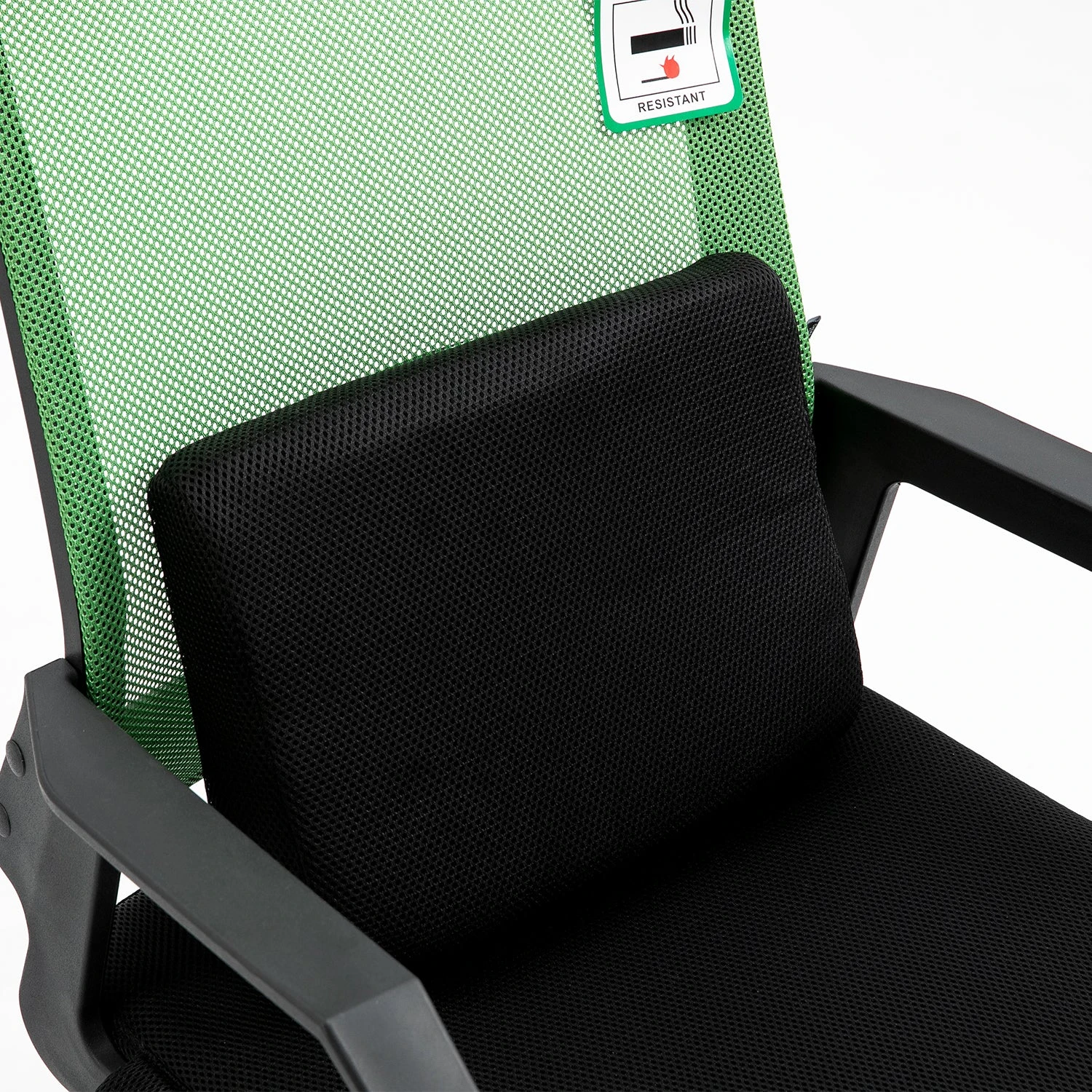 Beni Plus Mesh Swivel Office Chair With Massage Lumbar Cushion In Green 6 Beni Plus Mesh Swivel Office Chair With Massage Lumbar Cushion In Green - Image 6