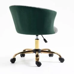 Kylie Houndstooth And Velvet Swivel Chair -Daals Store MO103HOUNDSTOOTH 4