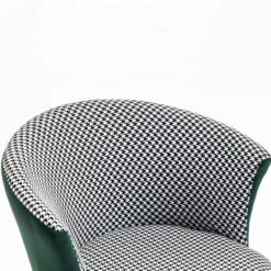 Kylie Houndstooth And Velvet Swivel Chair -Daals Store MO103HOUNDSTOOTH detail1